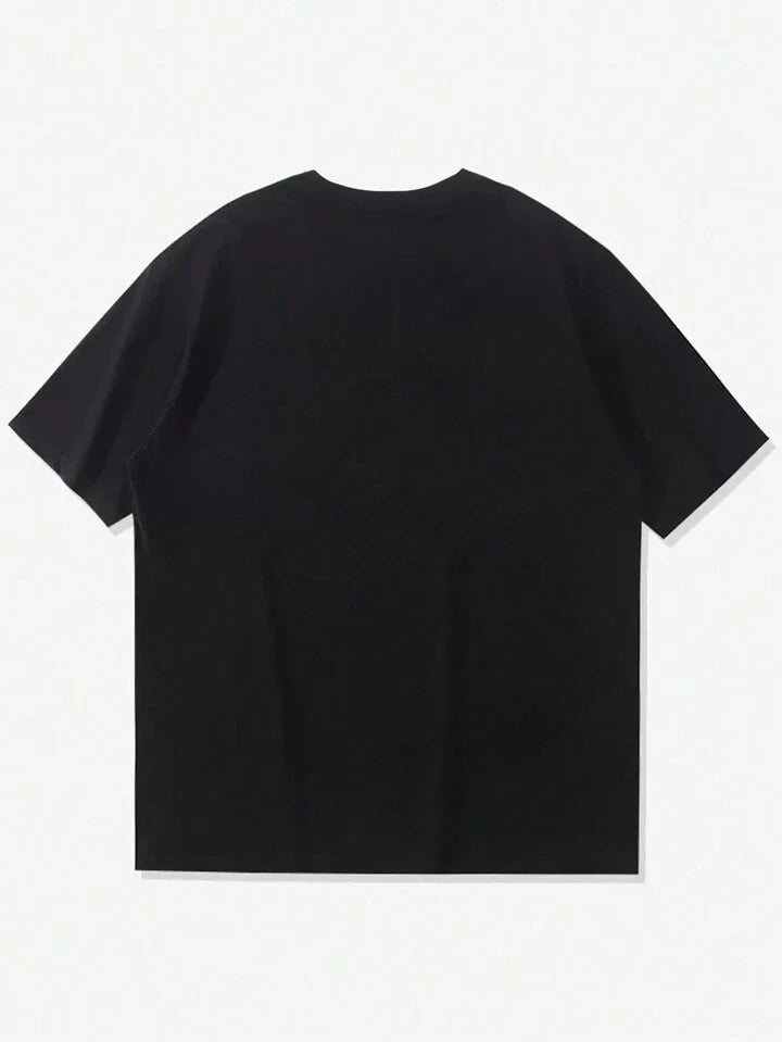 Men Slogan Graphic Tee