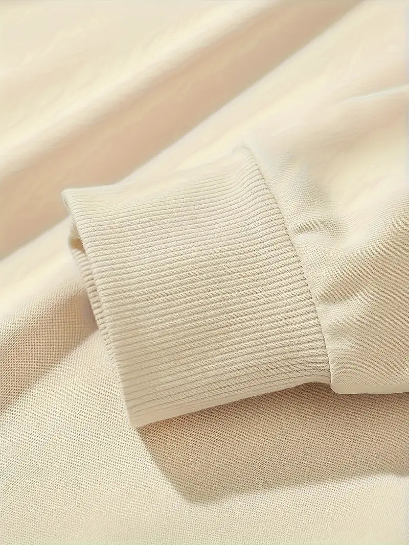 2Pcs Men's Cozy Letter Print Crew Neck Sweatshirt and Sweatpants Joggers Set - Soft, Breathable, and Warm Winter Fall Outfit for Casual Daily Wear