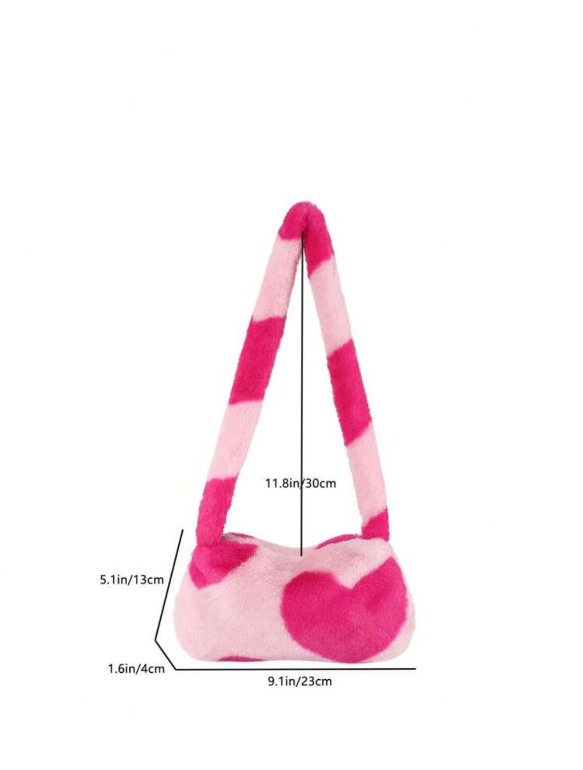 Fuzzy, Soft, Fluffy Bag For Girls, Women, College Students, Rookies & White-Collar Workers For Work, Office, Commute, For Autumn & Winter, Warm Winter, Outdoors