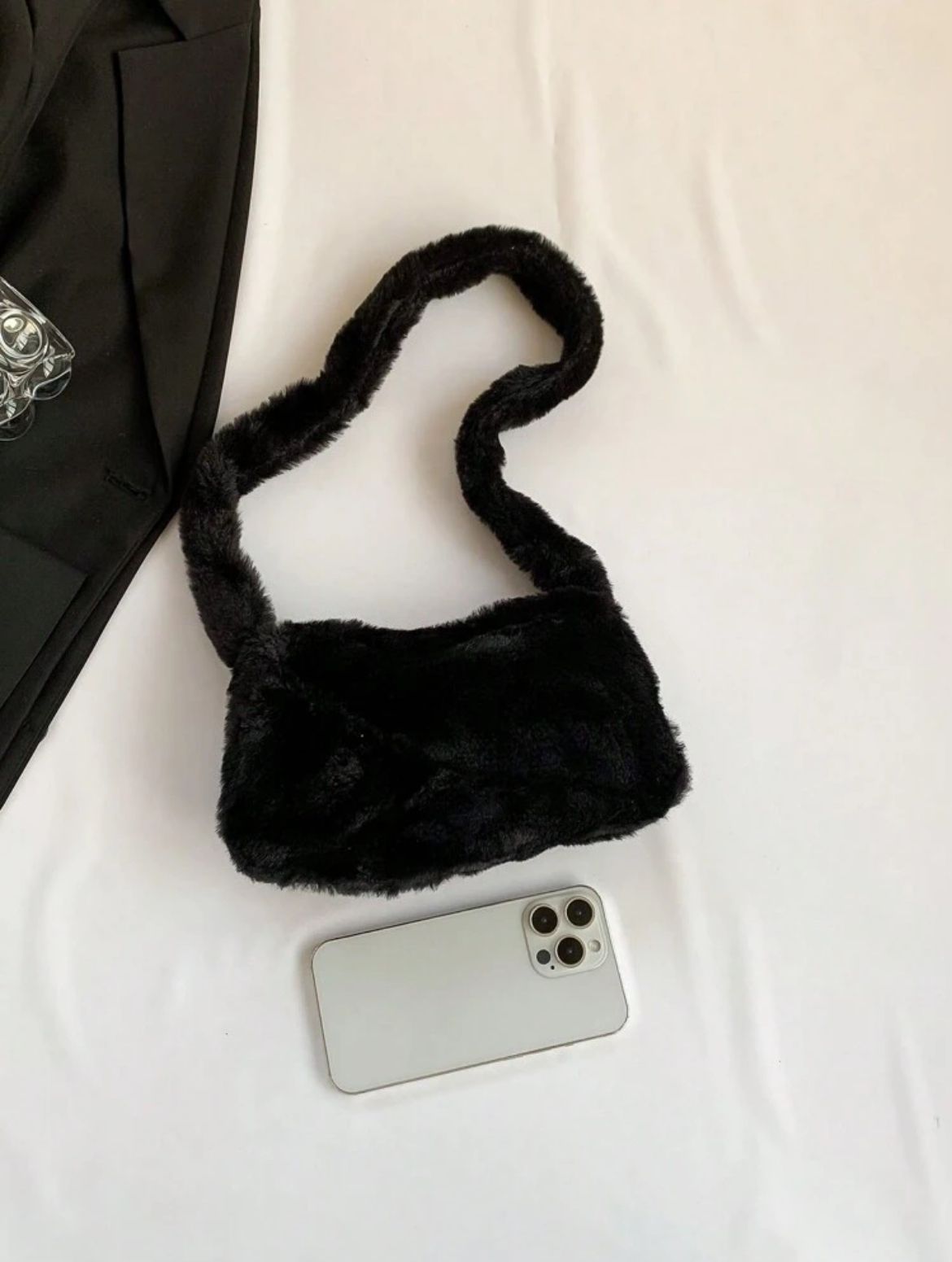 Fuzzy, Soft, Fluffy Bag For Girls, Women, College Students, Rookies & White-Collar Workers For Work, Office, Commute, For Autumn & Winter, Warm Winter, Outdoors