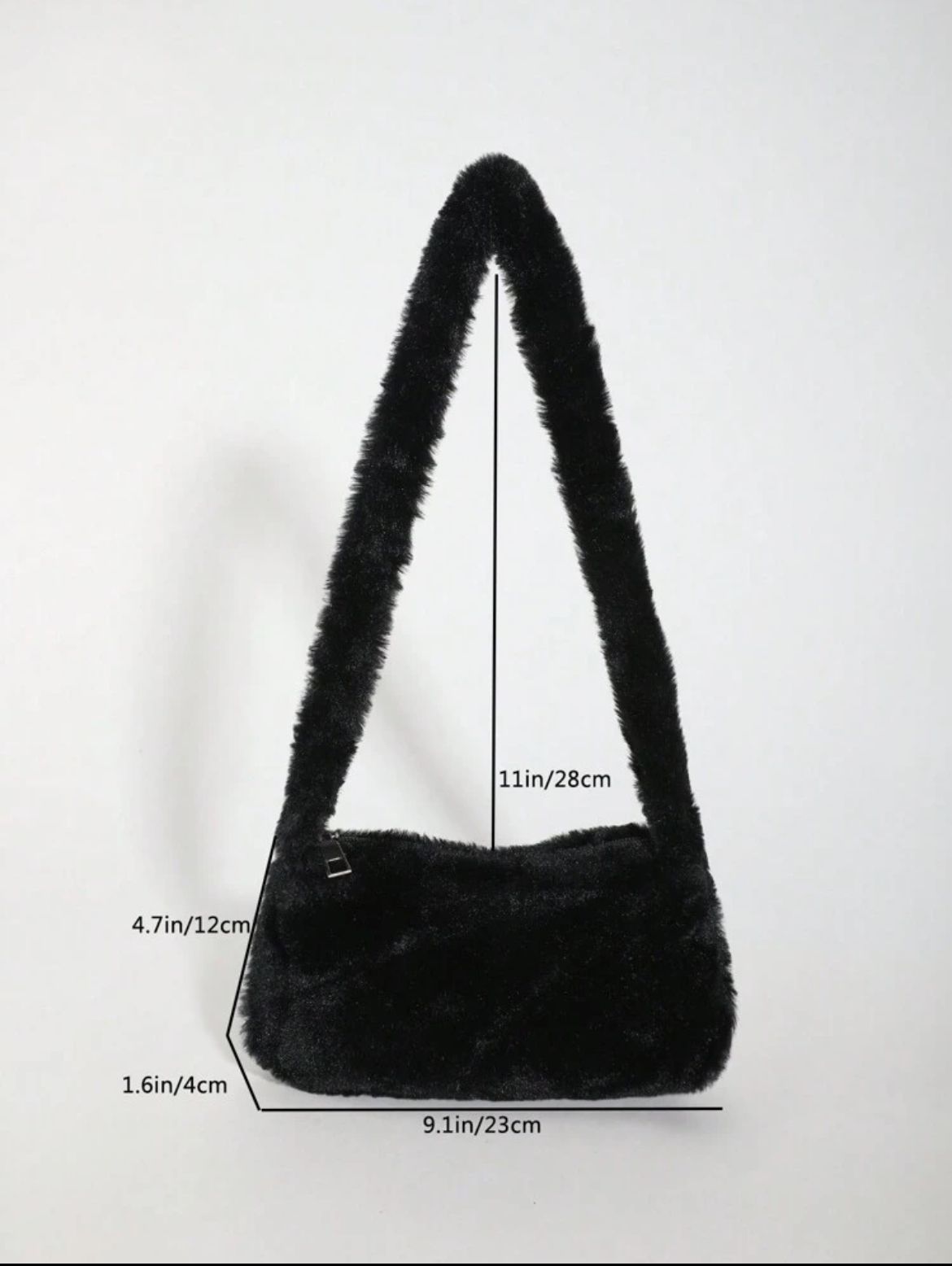 Fuzzy, Soft, Fluffy Bag For Girls, Women, College Students, Rookies & White-Collar Workers For Work, Office, Commute, For Autumn & Winter, Warm Winter, Outdoors